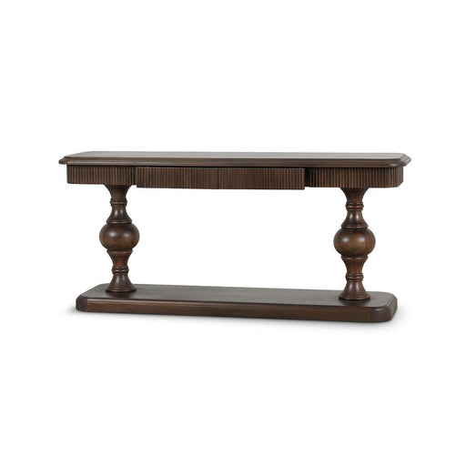 Bramble - Kraton 2 Drawer Pedestal Console Table in Walnut - 28203WLT----- - GreatFurnitureDeal