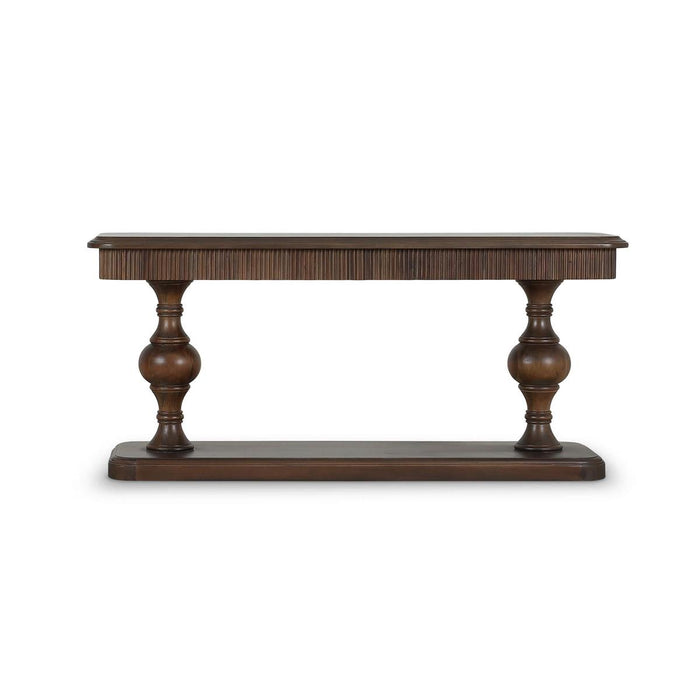 Bramble - Kraton 2 Drawer Pedestal Console Table in Walnut - 28203WLT-----