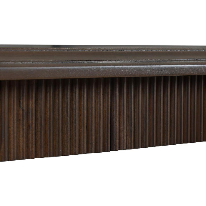 Bramble - Kraton 2 Drawer Pedestal Console Table in Walnut - 28203WLT-----