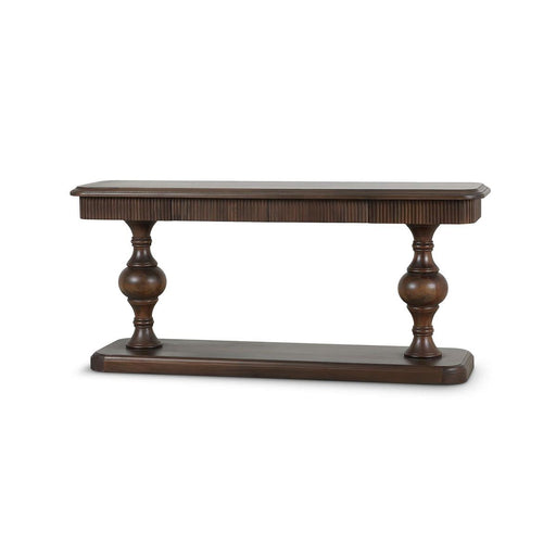 Bramble - Kraton 2 Drawer Pedestal Console Table in Walnut - 28203WLT----- - GreatFurnitureDeal