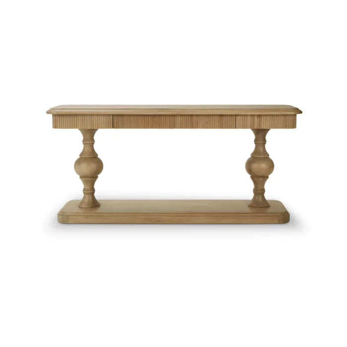 Bramble - Kraton 2 Drawer Pedestal Console Table in Fruitwood - 28203FRW----- - GreatFurnitureDeal