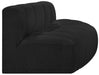 Meridian Furniture - Arc Vegan Leather Modular Sofa in Black - 102Black-S3E - GreatFurnitureDeal