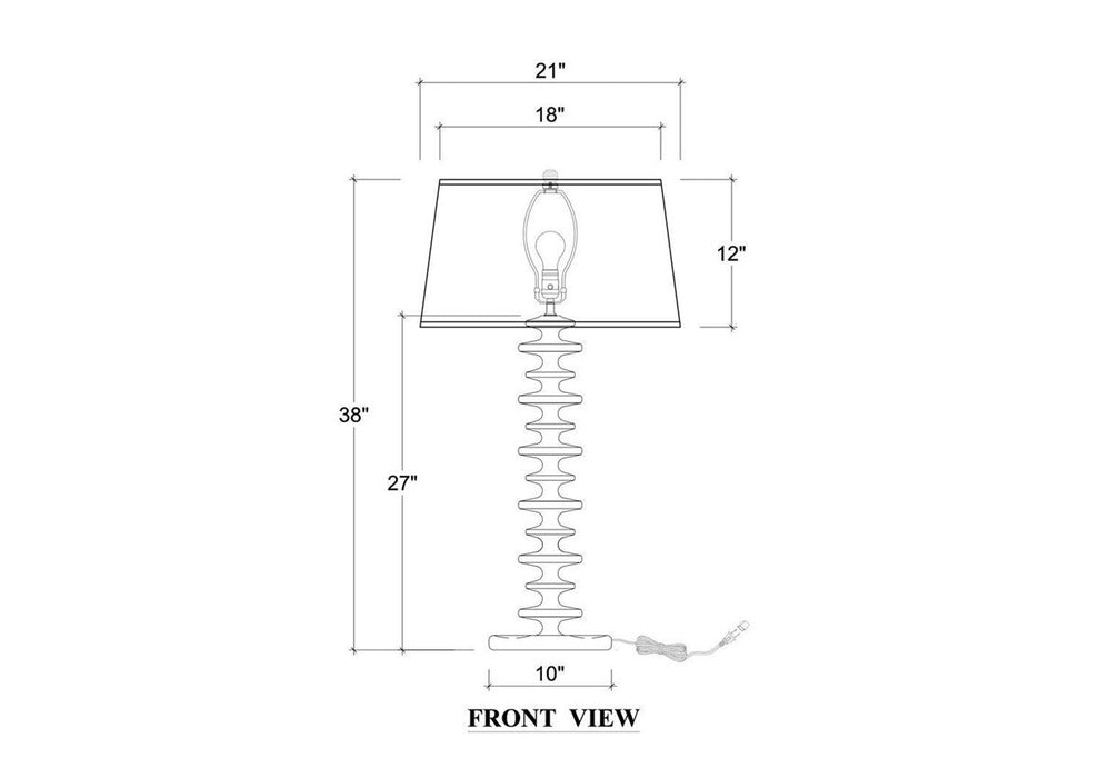 Bramble - Milano Table Lamp in Fruitwood - 28205FRWLSL126----