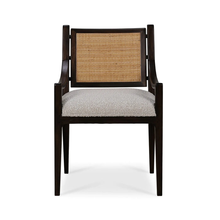 Bramble - Milano Dining Chair w/ Upholstered Seat & Rattan Back (Set of 2) - BR-28206 - GreatFurnitureDeal