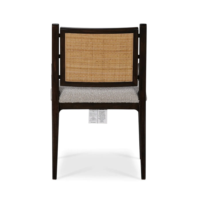 Bramble - Milano Dining Chair w/ Upholstered Seat & Rattan Back (Set of 2) - BR-28206 - GreatFurnitureDeal