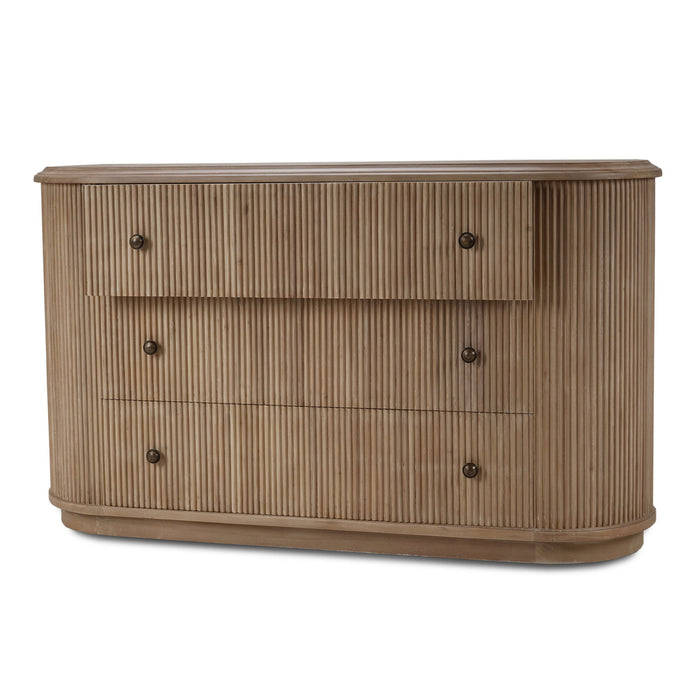 Bramble - Kraton 3 Drawer Oval Dresser in Sandbar - BR-28207SNB----- - GreatFurnitureDeal