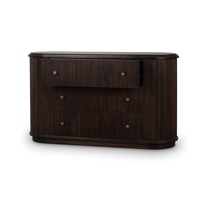 Bramble - Kraton 3 Drawer Oval Dresser - BR-28207 - GreatFurnitureDeal