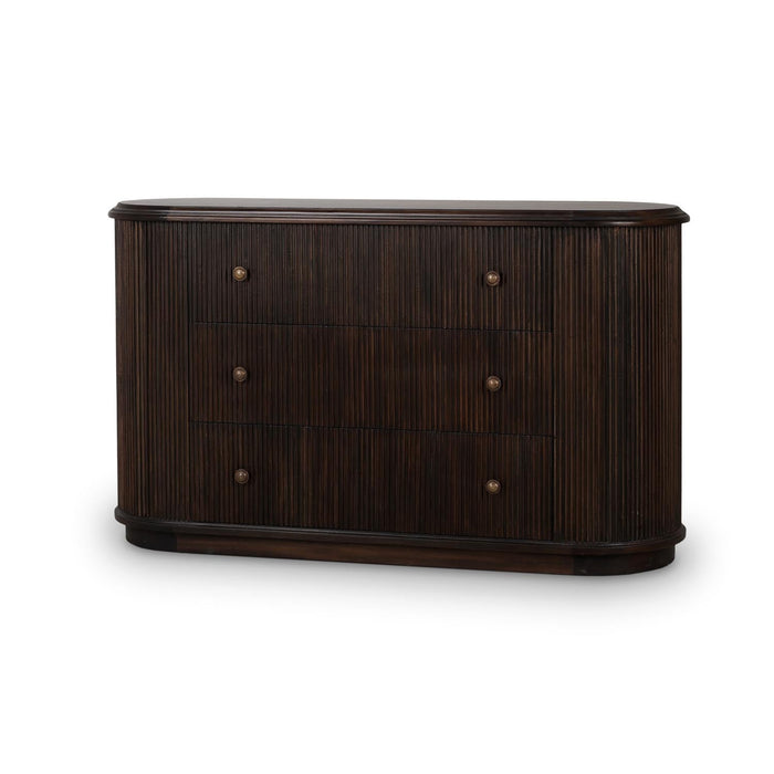 Bramble - Kraton 3 Drawer Oval Dresser - BR-28207 - GreatFurnitureDeal