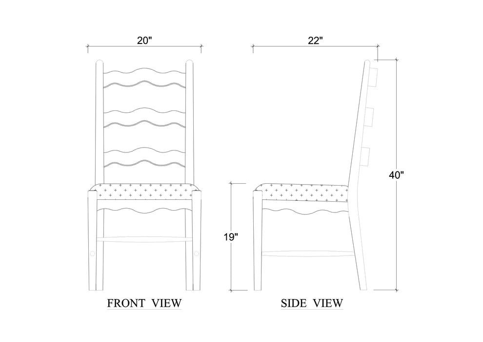 Bramble - Chloe Dining Chair w/ Upholstered Seat (Set of 2) - BR-28208 - GreatFurnitureDeal