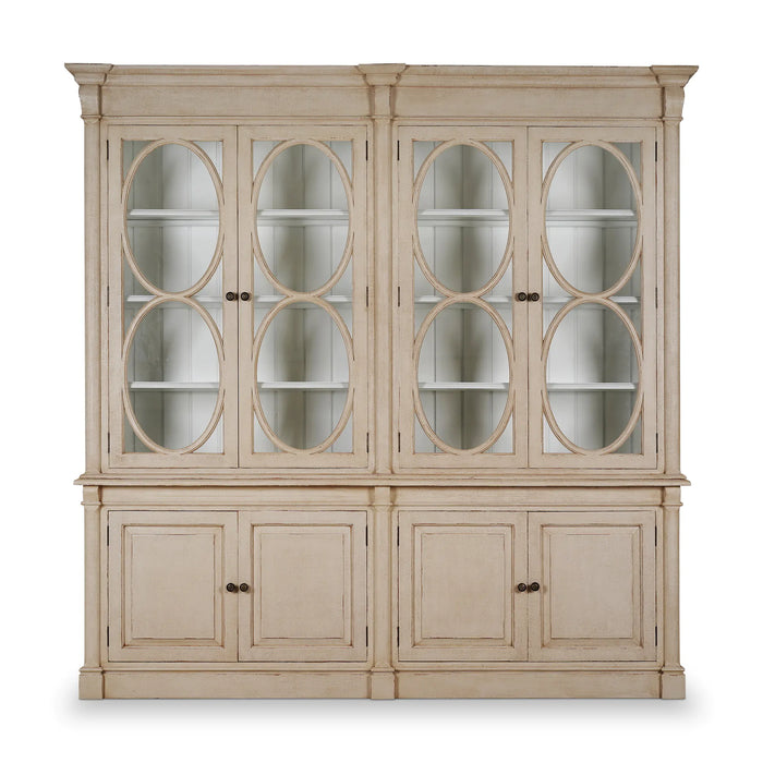 Bramble - Fiona 2 Piece Display Cabinet w/ Glass Shelves - BR-28209 - GreatFurnitureDeal