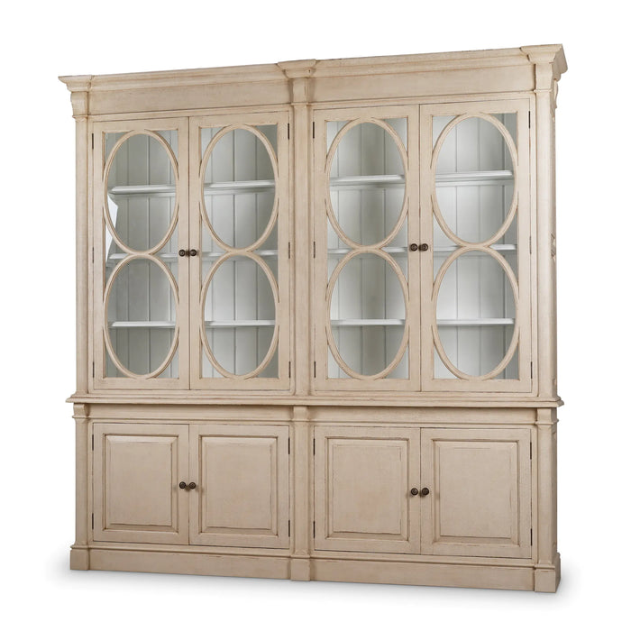 Bramble - Fiona 2 Piece Display Cabinet w/ Glass Shelves - BR-28209 - GreatFurnitureDeal