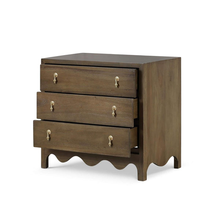 Bramble - Chloe 3 Drawer Dresser in Straw Wash - 28213STW-----