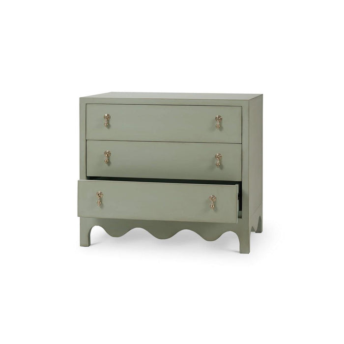 Bramble - Chloe 3 Drawer Dresser in Vintage Fennel Green - 28213VFG----LDT
