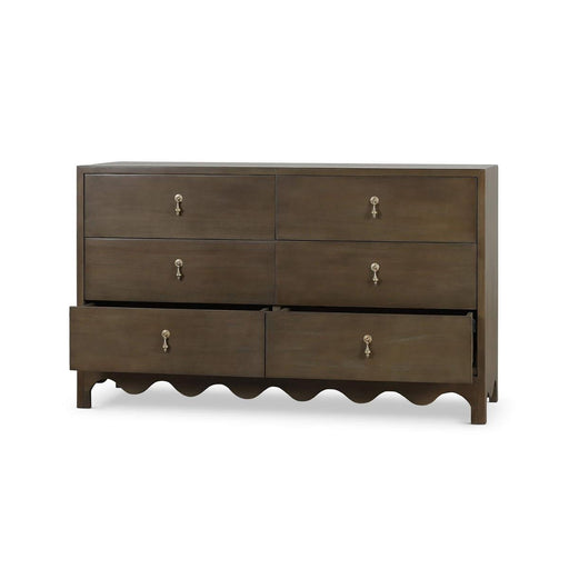Bramble - Chloe 6 Drawer Dresser in Straw Wash - 28214STW----- - GreatFurnitureDeal