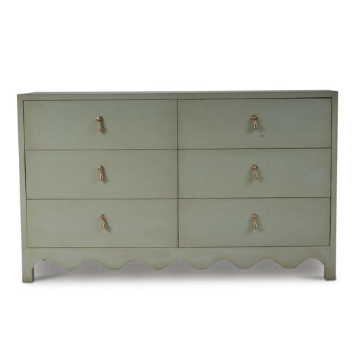 Bramble - Chloe 6 Drawer Dresser in Vintage Fennel Green - 28214VFG----LDT - GreatFurnitureDeal