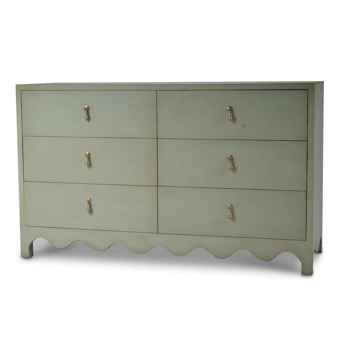 Bramble - Chloe 6 Drawer Dresser in Vintage Fennel Green - 28214VFG----LDT