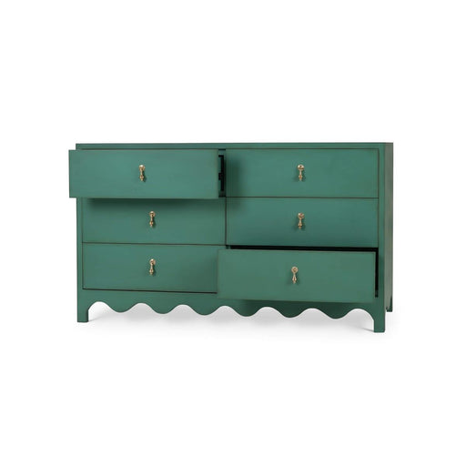 Bramble - Chloe 6 Drawer Dresser in Vintage Willow Green - 28214VWG----LDT - GreatFurnitureDeal