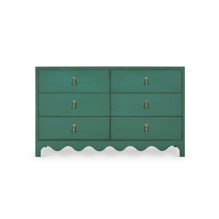Bramble - Chloe 6 Drawer Dresser in Vintage Willow Green - 28214VWG----LDT
