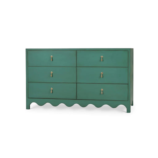 Bramble - Chloe 6 Drawer Dresser in Vintage Willow Green - 28214VWG----LDT - GreatFurnitureDeal