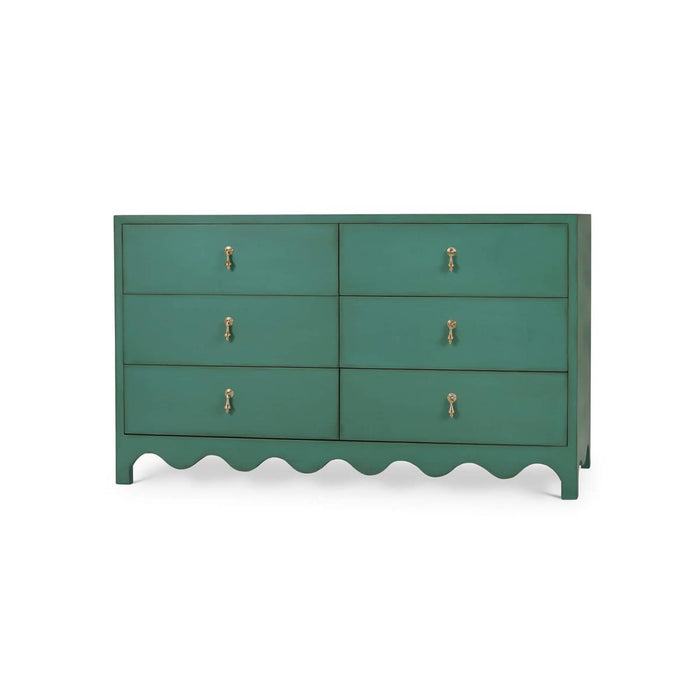 Bramble - Chloe 6 Drawer Dresser in Vintage Willow Green - 28214VWG----LDT
