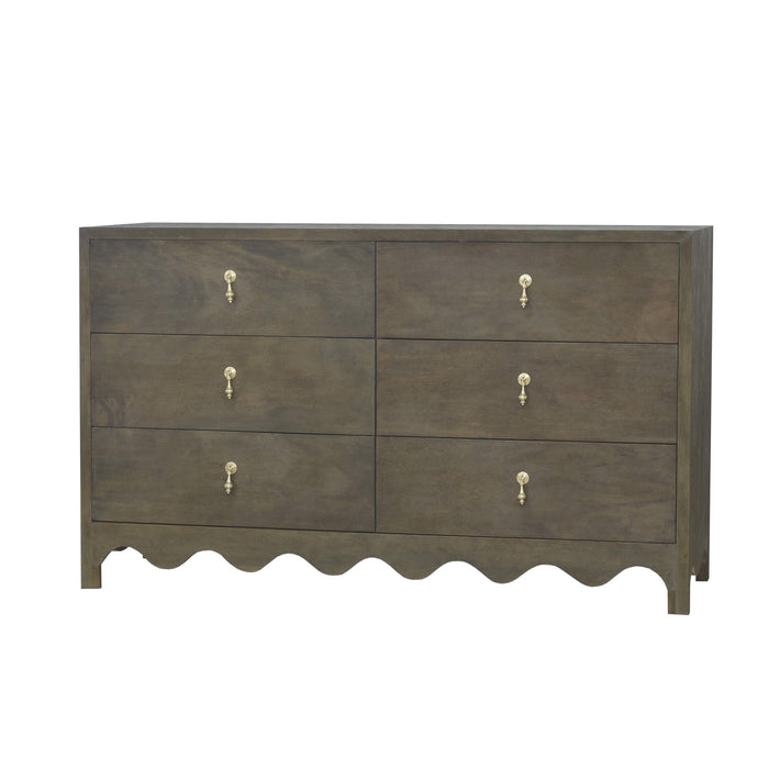 Bramble - Chloe 6 Drawer Dresser in Rugged Tea - US-WS-28214RGT-----