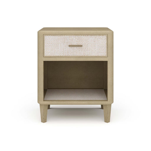 Bramble - Lexington 1 Drawer Bedside Table w/ Rattan - BR-28216 - GreatFurnitureDeal