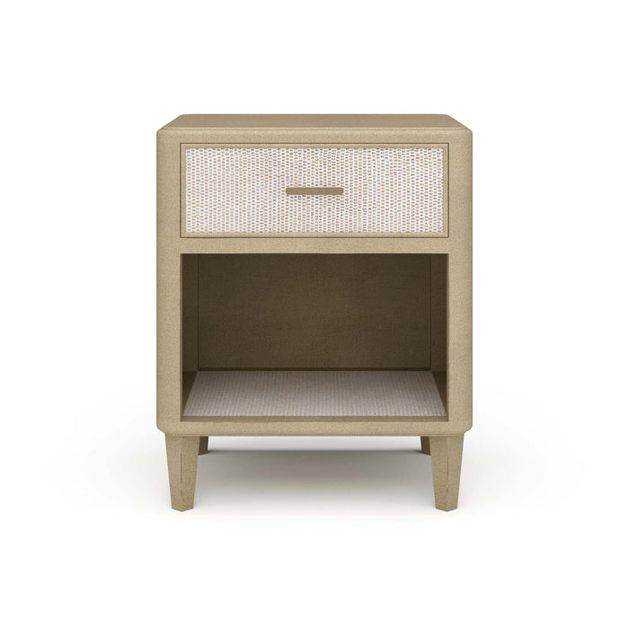 Bramble - Lexington 1 Drawer Bedside Table w/ Rattan - BR-28216 - GreatFurnitureDeal