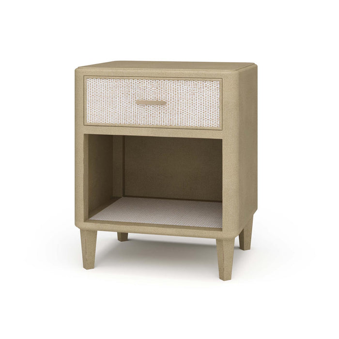 Bramble - Lexington 1 Drawer Bedside Table w/ Rattan - BR-28216 - GreatFurnitureDeal