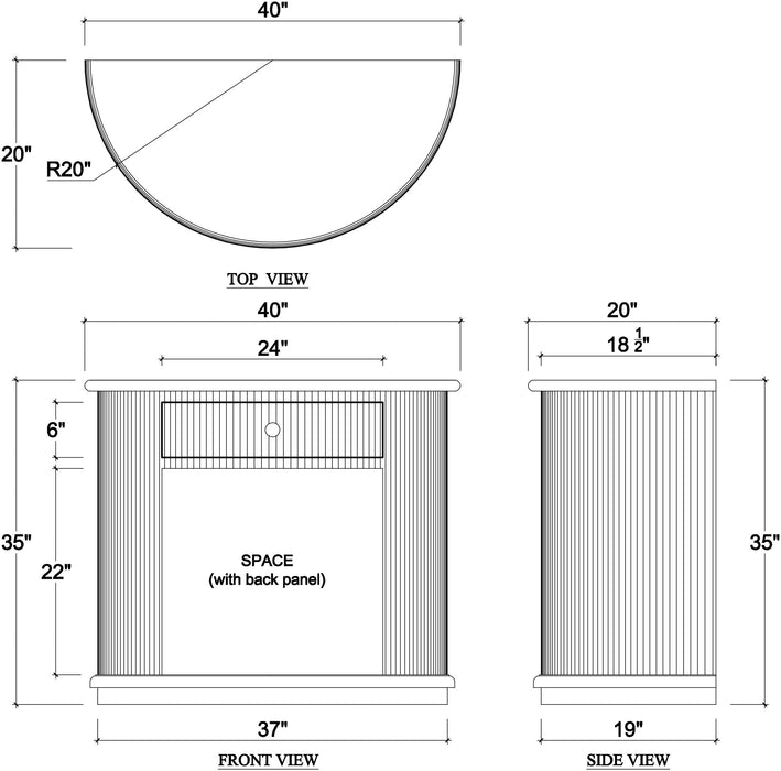 Bramble - Kraton 1 Drawer Bedside Table in Black Harvest, Driftwood - US-WS-28217BHDDRW---- - GreatFurnitureDeal