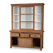 Bramble - Madrone Sliding Door Display Cabinet w/ 3 Drawers - BR-28220 - GreatFurnitureDeal