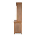 Bramble - Madrone Sliding Door Display Cabinet w/ 3 Drawers - BR-28220 - GreatFurnitureDeal