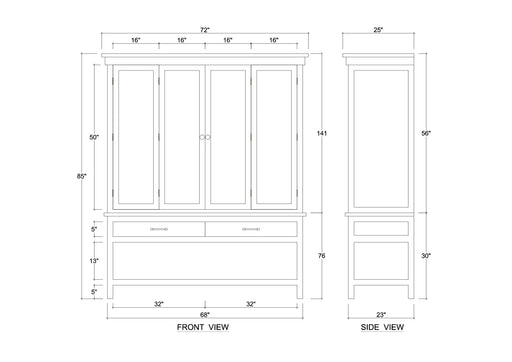 Bramble - Flores Wardrobe - BR-28222 - GreatFurnitureDeal