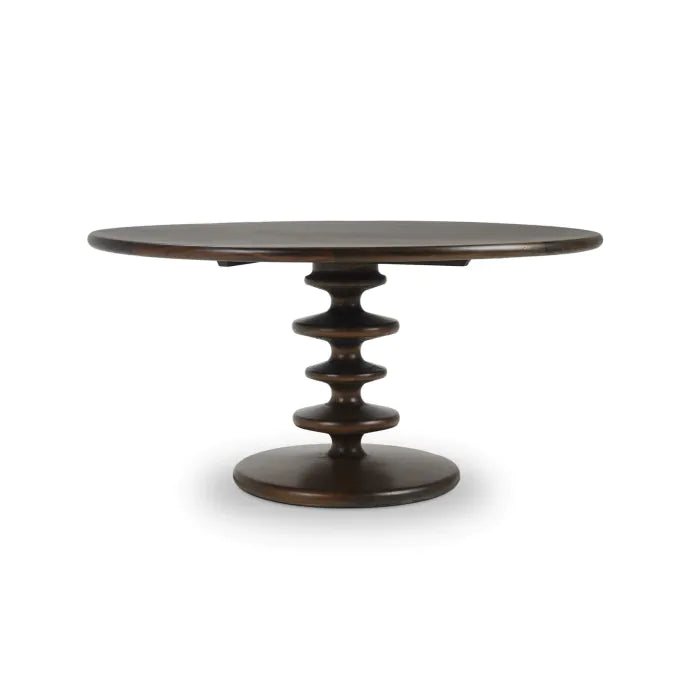 Bramble - Milano Round Dining Table 60" in Walnut - 28228WLT----- - GreatFurnitureDeal