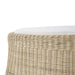 Bramble - Newport Ottoman in Rattan Natural w/ Arctic White Performance Fabric - 28233RNATSF204---- - GreatFurnitureDeal
