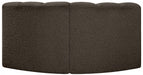 Meridian Furniture - Arc Vegan Leather Modular Sofa in Brown - 102Brown-S2B - GreatFurnitureDeal