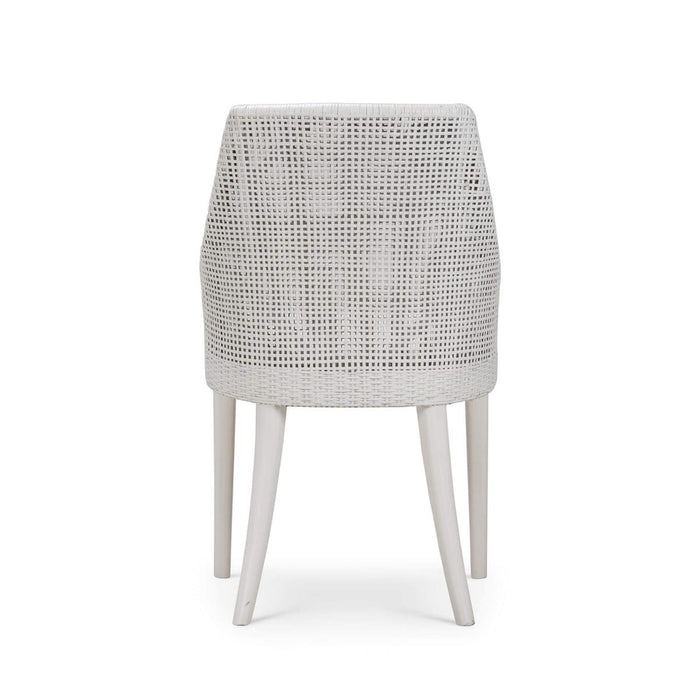 Bramble - Savanah Dining Chair in True White Rattan & Legs w/ Arctic White Seat Cushion (Set of 2) - 28235TRWSF204----
