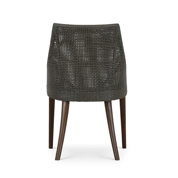 Bramble - Savanah Dining Chair in Midnight Olive Rattan & Walnut Legs w/ Dinara Natural Cushion (Set of 2) - 28235WLTSF227RMDO---