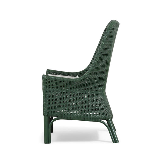 Bramble - Cristo Dining Chair in Ivy Shiny w/ Dinara Natural Fabric Cushion (Set of 2) - 28236IVSSF227---- - GreatFurnitureDeal