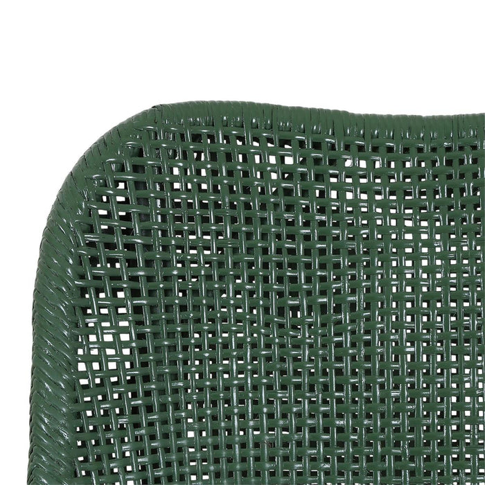 Bramble - Cristo Dining Chair in Ivy Shiny w/ Dinara Natural Fabric Cushion (Set of 2) - 28236IVSSF227----