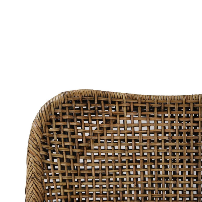 Bramble - Cristo Dining Chair in Rattan Glaze w/ Arctic White Performance Fabric Cushion (Set of 2) - 28236RGZESF204----