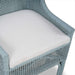 Bramble - Cristo Dining Chair in Frosted Blue Rattan w/ Arctic White Performance Fabric Cushion - BR-28236FRBSF204---- - GreatFurnitureDeal