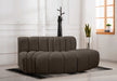 Meridian Furniture - Arc Vegan Leather Modular Sofa in Brown - 102Brown-S3E - GreatFurnitureDeal