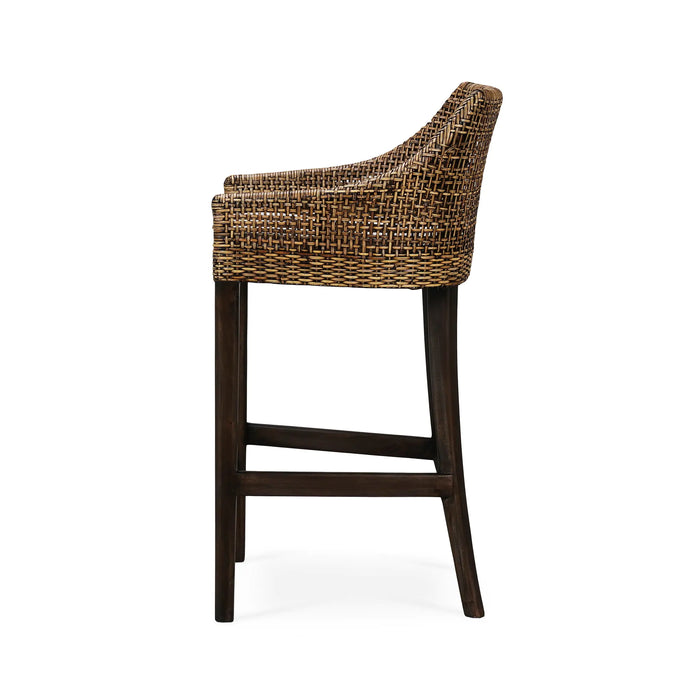 Bramble - Savanah Rattan Barstool w/ Seat Cushion (Set of 2) - BR-28244 - GreatFurnitureDeal