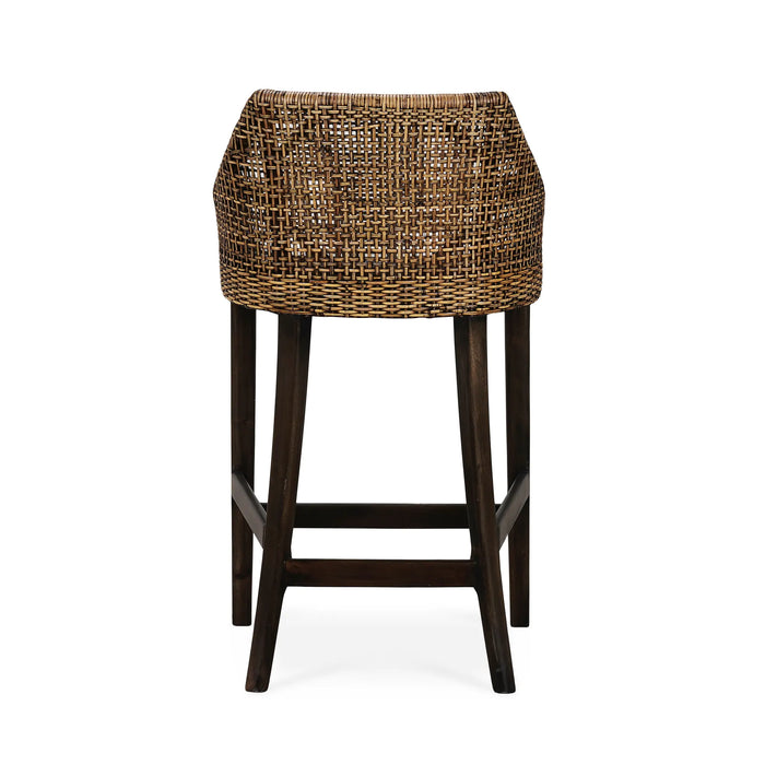 Bramble - Savanah Rattan Barstool w/ Seat Cushion (Set of 2) - BR-28244 - GreatFurnitureDeal