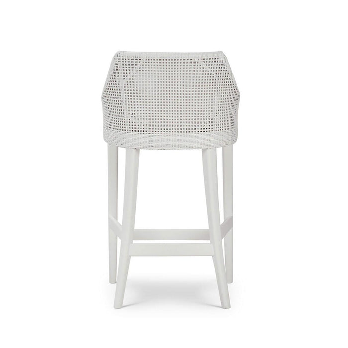 Bramble - Savanah Counter Stool in True White Rattan & Legs w/ Arctic White Seat Cushion (Set of 2) - 28245TRWSF204----