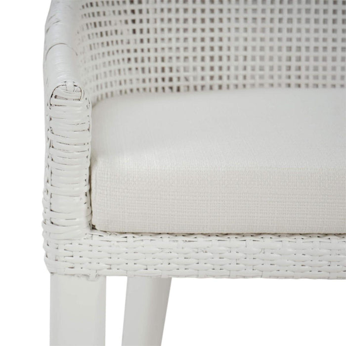 Bramble - Savanah Counter Stool in True White Rattan & Legs w/ Arctic White Seat Cushion (Set of 2) - 28245TRWSF204----