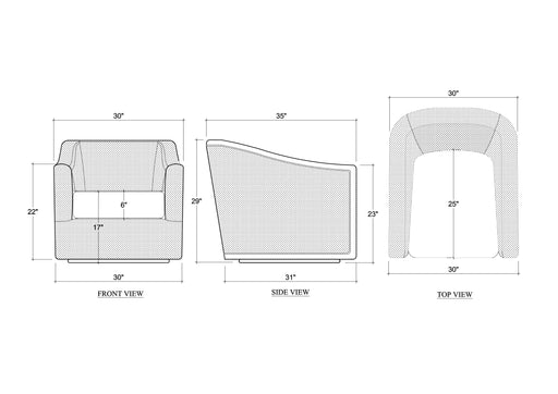 Bramble - Victor Swivel Chair - BR-28254 - GreatFurnitureDeal