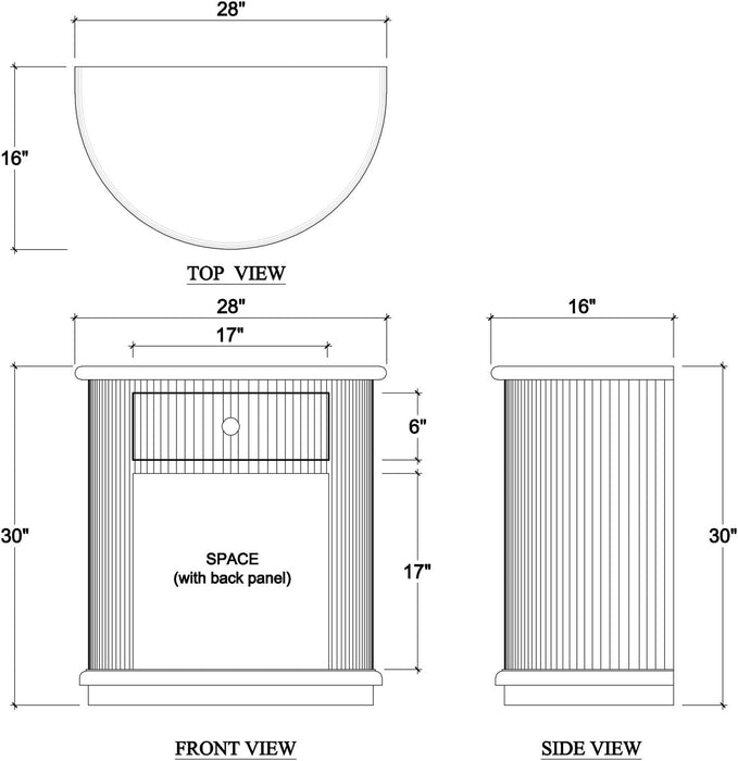 Bramble - Kraton 1 Drawer Side table - BR-28261 - GreatFurnitureDeal