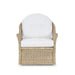 Bramble - Nantucket Swivel Chair in Rattan Natural w/ Arctic White Performance Fabric - 28266RNATSF204---- - GreatFurnitureDeal