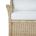 Bramble - Nantucket Swivel Chair in Rattan Natural w/ Arctic White Performance Fabric - 28266RNATSF204---- - GreatFurnitureDeal